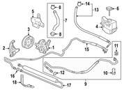 Saab Power Steering Cooler Bracket - Genuine Saab 13245893