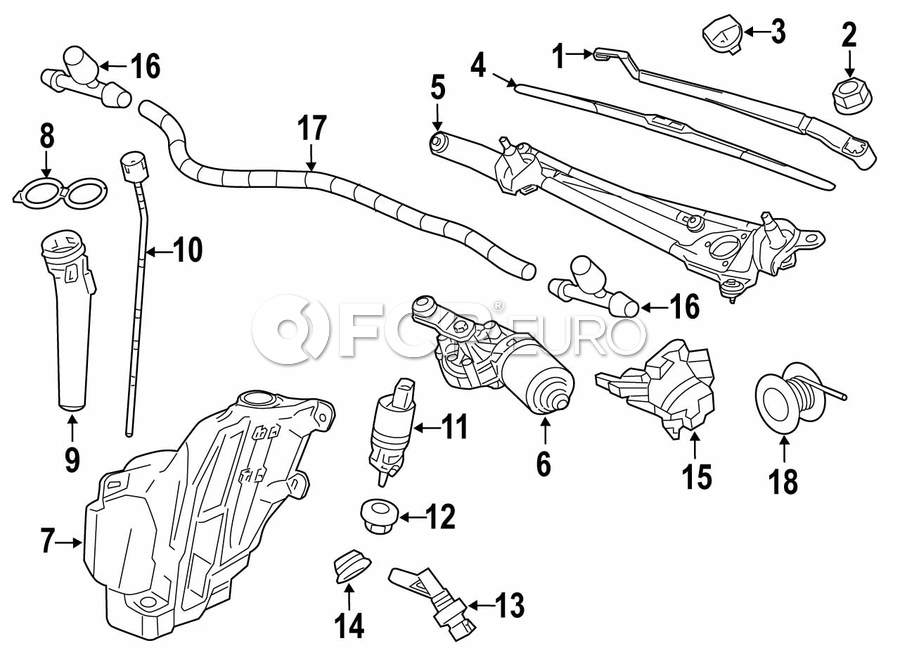 Saab Windshield Washer Pump Grommet - Genuine Saab 13250358 | FCP Euro
