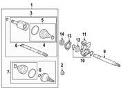 Saab CV Joint Boot Kit - Genuine Saab 13291742
