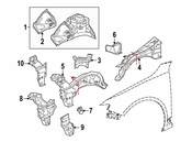 Saab Fender Rail - Genuine Saab 13303071