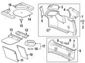 Saab Trunk Floor Access Cover - Genuine Saab 13304628