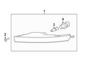 Saab Side Marker Light Socket - Genuine Saab 13322100