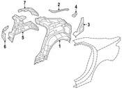 Saab Quarter Panel Extension - Genuine Saab 13341029