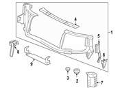 Saab Radiator Support Panel Reinforcement - Genuine Saab 15032353