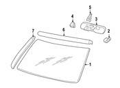 Saab Windshield Molding - Genuine Saab 15100759