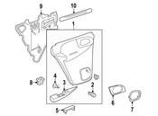 Saab Door Interior Trim Panel Cap - Genuine Saab 15110442