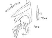 Saab Fender Bracket - Genuine Saab 15127929