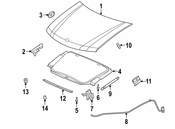 Saab Hood Hinge - Genuine Saab 15160699