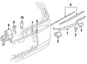 Saab Back Glass Wiper Blade - Genuine Saab 15232655