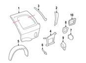 Saab Fuel Filler Door - Genuine Saab 15776457
