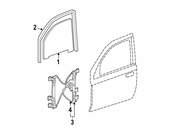Saab Window Channel - Genuine Saab 15857606