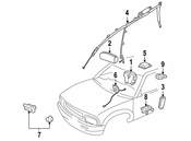 Saab Air Bag Control Module - Genuine Saab 20757496