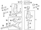 Saab Steering Knuckle Pin - Genuine Saab 23315420