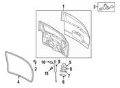 Saab Liftgate Lock Striker Plate - Genuine Saab 25767962