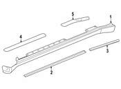 Saab Rocker Panel Molding Seal - Genuine Saab 25775560