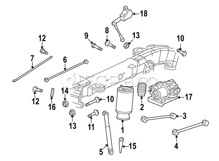 Saab Suspension Air Spring - Genuine Saab 25815604 | FCP Euro