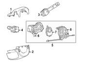 Saab Steering Wheel Position Sensor - Genuine Saab 25849366