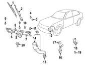 Saab Windshield Wiper Motor Insulator - Genuine Saab 30550870