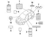 Saab Fuel Information Label - Genuine Saab 32005409