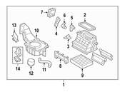 Saab HVAC Blower Motor Cover - Genuine Saab 32008047