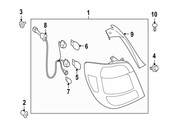 Saab Turn Signal Light Assembly - Genuine Saab 32008664