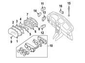 Saab Instrument Panel Lens - Genuine Saab 32008748