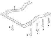 Saab Frame Crossmember Bolt - Genuine Saab 32008865