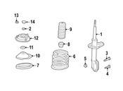 Saab Suspension Strut Bolt - Genuine Saab 32008910
