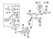 Saab Console Hinge - Genuine Saab 32009209