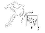 Saab Wheel Arch Molding - Genuine Saab 32009343