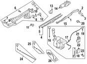 Saab Windshield Wiper Blade - Genuine Saab 32009841