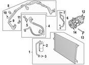 Saab A/C Refrigerant Hose - Genuine Saab 32021764