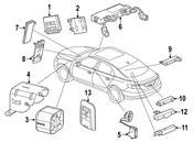 Saab Anti-Theft Alarm Siren - Genuine Saab 39098012