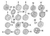 Saab Wheel Lock Set - Genuine Saab 400102166