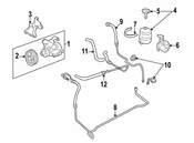 Saab Power Steering Pump Reservoir Bracket - Genuine Saab 4242889