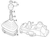 Saab Manual Trans Shift Linkage Boot - Genuine Saab 4282901