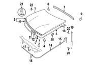 Saab Hood Pop Up Spring - Genuine Saab 4306312