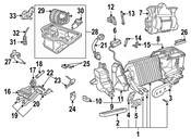 Saab HVAC Mode Door Lever Link - Genuine Saab 4366498