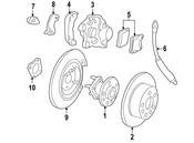 Saab Parking Brake Cable Bracket - Genuine Saab 4467411