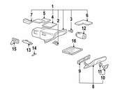 Saab Glove Box Door Striker - Genuine Saab 4600805