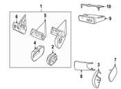 Saab Door Mirror Housing - Genuine Saab 4607669
