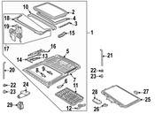 Saab Sunroof Switch - Genuine Saab 4616090