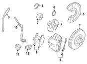 Saab ABS Wheel Speed Sensor Bracket - Genuine Saab 4645099