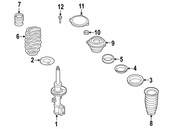 Saab Suspension Strut Spacer - Genuine Saab 4689378