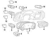 Saab Instrument Panel Dimmer Switch - Genuine Saab 4735767