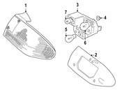 Saab Tail Light Housing Seal - Genuine Saab 4831087