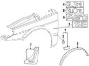 Saab Fender Emblem - Genuine Saab 4833349