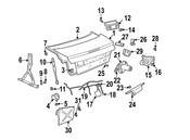 Saab Trunk Lid Lift Support - Genuine Saab 4854741