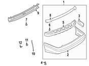 Saab Bumper Cover Reinforcement - Genuine Saab 4867263