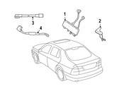 Saab Radio Antenna Mast - Genuine Saab 4870317